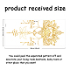 Superdant goldener Lotus-Mandala-Wandaufkleber DIY-WH0228-785-2