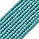 Chapelets de perles synthétiques turquoises&nbsp;TURQ-GSR4mm129-1