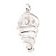 Glass Wire Wrapped Pendants G-D458-05P-12-RS-2