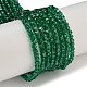 Chapelets de perles en verre électroplaqué&nbsp;GLAA-Q105-02-03-1