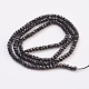 Chapelets de perles en spinelle noir naturel G-F568-096-A-2
