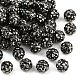 Perles de strass en argile polymère&nbsp;RB-H284-6MM-Half-1-1