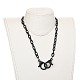 Personalized Nylon Cable Chain Necklaces NJEW-JN02940-5