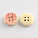 4-Hoyo botones de madera impresos X-BUTT-R032-070-2