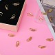 10 Pairs Brass Micro Pave Clear Cubic Zirconia Earring Hooks ZIRC-SZ0005-12-5