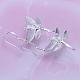 Dragonfly Brass Dangle Earrings EJEW-BB11921-2