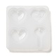 Valentine's Day Theme Heart & Key DIY Pendant Silicone Molds DIY-G107-01-2