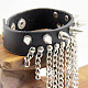 Punk Rock Style Cowhide Leather Rivet Bracelets BJEW-O088-20A-4