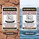 Panneaux d'avertissement en aluminium protégés contre les UV et étanches AJEW-WH0111-H01-5