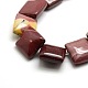 Square Natural Mookaite Beads Strands G-P062-25-3