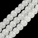 Chapelets de perles rondes en verre imitation jade peint DGLA-Q021-6mm-01-2