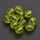 Faceted Round Transparent Acrylic Beads DB3MMC62-1