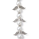 Hebras de cuentas de perlas de vidrio con forma de hada ángel AJEW-JB01180-02-1