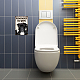 Superdant lustiges Hunde-Toilette-Metall-Blechschild „Remember To Wipe Bathroom“ AJEW-WH0189-213-7