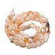 Chapelets de perles en agate naturelle de fleurs de cerisier G-I351-A07-2