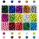 PandaHall 15 Colors Drawbench Glass Beads GLAD-PH0001-04-1