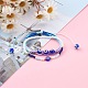 Ensemble de bracelets de perles tressées en cordon de polyester réglable et de bracelets extensibles X-BJEW-JB05980-4
