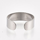 304 Stainless Steel Cuff Rings STAS-T045-22A-P-2