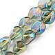 Brins de perles de verre transparentes plaquées arc-en-ciel EGLA-G037-04A-FR03-1
