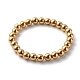 Round Imitation Gemstone & Plating Beads Stretch Bracelet Sets BJEW-JB06409-01-9
