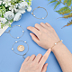 Unicraftale 4 pièces 2 couleurs ensemble de bracelets de perles de perles acryliques pour fille femmes BJEW-UN0001-21-2