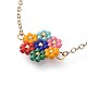 Japanese Seed Beads Link Bracelets BJEW-JB04609-02-2