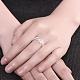 Los anillos de dedo de bronce hueco del corazón de moda para las mujeres RJEW-BB12345-7-5