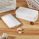 CHGCRAFT 30Pcs White Kraft Paper Pillow Boxes with Clear Window CON-GL0001-02-01-6
