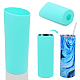 GORGECRAFT 2PCS Unseamed Silicone Wrap for Sublimation Tumblers 20oz Reusable Silicone Sublimation Sleeve Mug Clamp Sleeve Fixture for Full Wrap Tumbler Blanks Sublimation(Cyan) AJEW-WH0244-02B-1