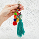 SUPERFINDINGS Bohemian Ethnic Style Pompom Ball Tassel Pendant Decorations FIND-FH0006-63-3