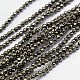 Natural Pyrite Beads Strands G-L031-2.5mm-03-1