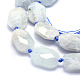 Chapelets de perles en aigue-marine naturelle G-K223-43A-3