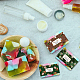 Pandahall elite 90 pz 9 colori in pizzo stile carta sapone fatto a mano tag DIY-PH0005-39-4