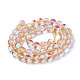 Synthetic Moonstone Beads Strands G-F143-10mm-15-2