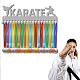 Creatcabin Karate-Medaillenhalter aus Metall ODIS-WH0037-064-7