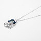 925 подвесные стерлингового серебра ожерелья SWARJ-BB33791-5