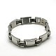 304 Stainless Steel Silicone Bracelets BJEW-I129-146-1