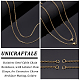 UNICRAFTALE 12pcs 47~47.8cm Stainless Steel Cable Chain Necklaces Golden Minimalist Chain with Lobster Claw Clasps and Jump Ring Adjustable Chain for Connector Charm Necklace Making STAS-UN0038-66G-5