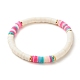 Heishi-Perlen-Armbänder aus Fimo BJEW-JB07242-03-3