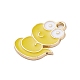 Pendentifs d'émail en alliage&nbsp;ENAM-S027-02C-G-2