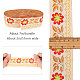 Gorgecraft 1 paquet de 7 m de long ruban jacquard brodé floral garniture tissée vintage tissu de 2 pouces de large pour fournitures d'artisanat d'embellissement (peachpuff) SRIB-GF0001-02B-4