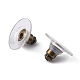 Brass Ear Nuts KK-E785-08AB-3
