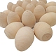 Decoraciones de exhibición de huevos simulados de madera sin terminar EAER-PW0001-114-4