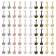 Chgcraft 12 ensembles de décorations de pendentifs en alliage de feuille d'érable HJEW-CA0001-61-1