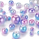 497pcs 5 cuentas de perlas de imitación de plástico abs arco iris de estilo OACR-YW0001-07C-7