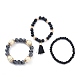 Conjuntos de pulseras elásticas de varias capas&nbsp;BJEW-H533-01D-3