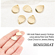 BENECREAT 20Pcs 18K Gold Plated Teardrop Pendants Metal chrams long lasting pendant for DIY Jewelry Making Findings KK-BC0007-37-3