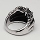 Unique Halloween Jewelry Claw Rings for Men RJEW-F006-043-17mm-3