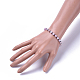Natural Kunzite Stretch Bracelets BJEW-JB04493-01-3