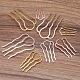Brass Hair Combs Findings OHAR-PW0001-388-C-2